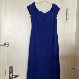 Blue evening gown by Calvin Klein, size 16, new never worn